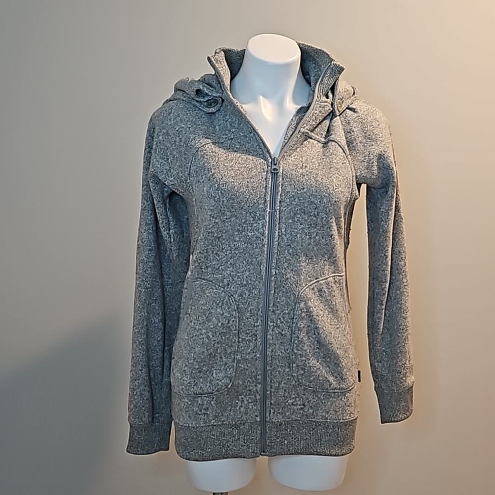 Burton Dryride Minxy Fleece Jacket - Heather Grey Women’s Medium Full Zip
